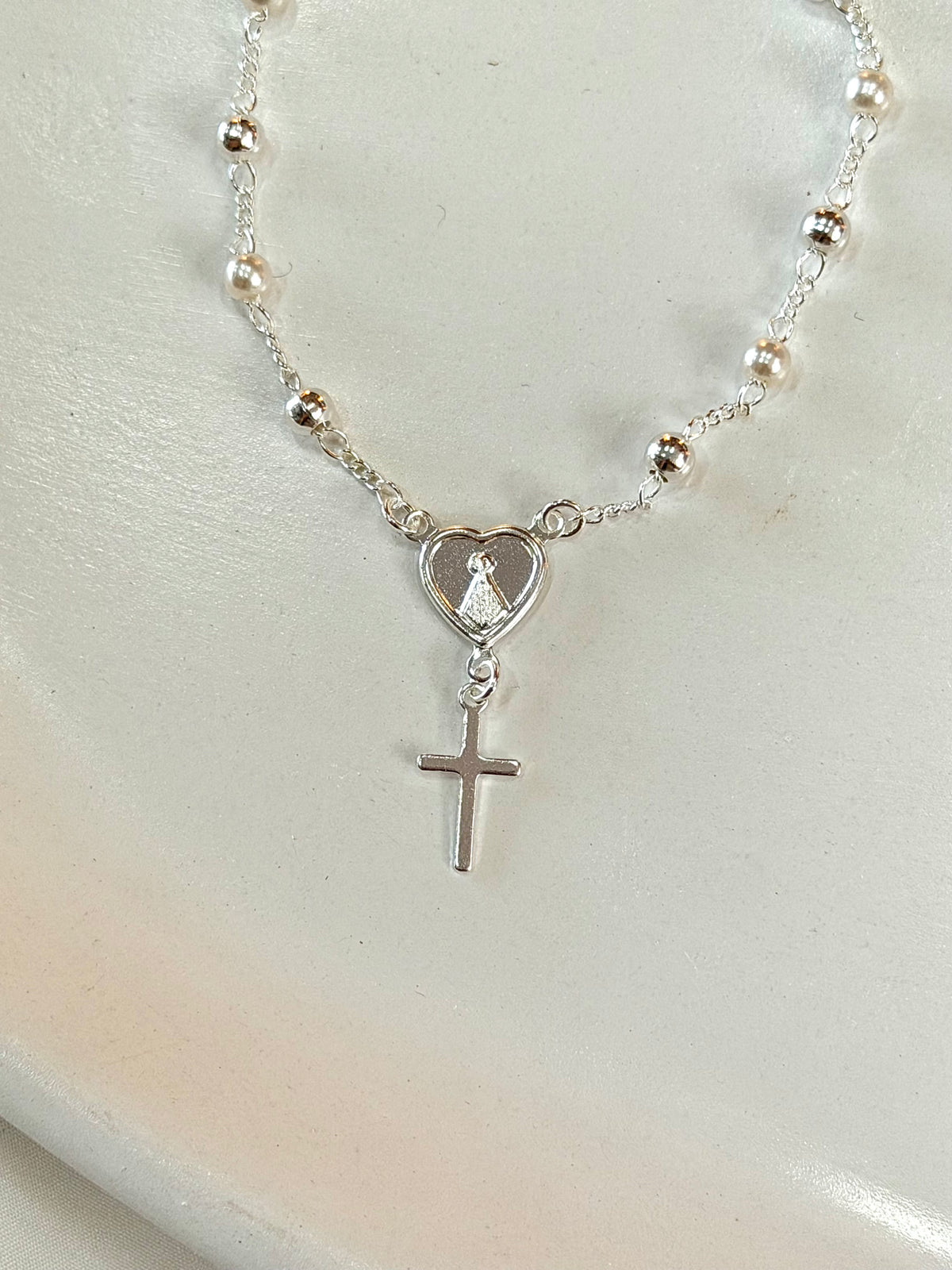 Pulseira da Nossa Senhora Aparecida e Cruz