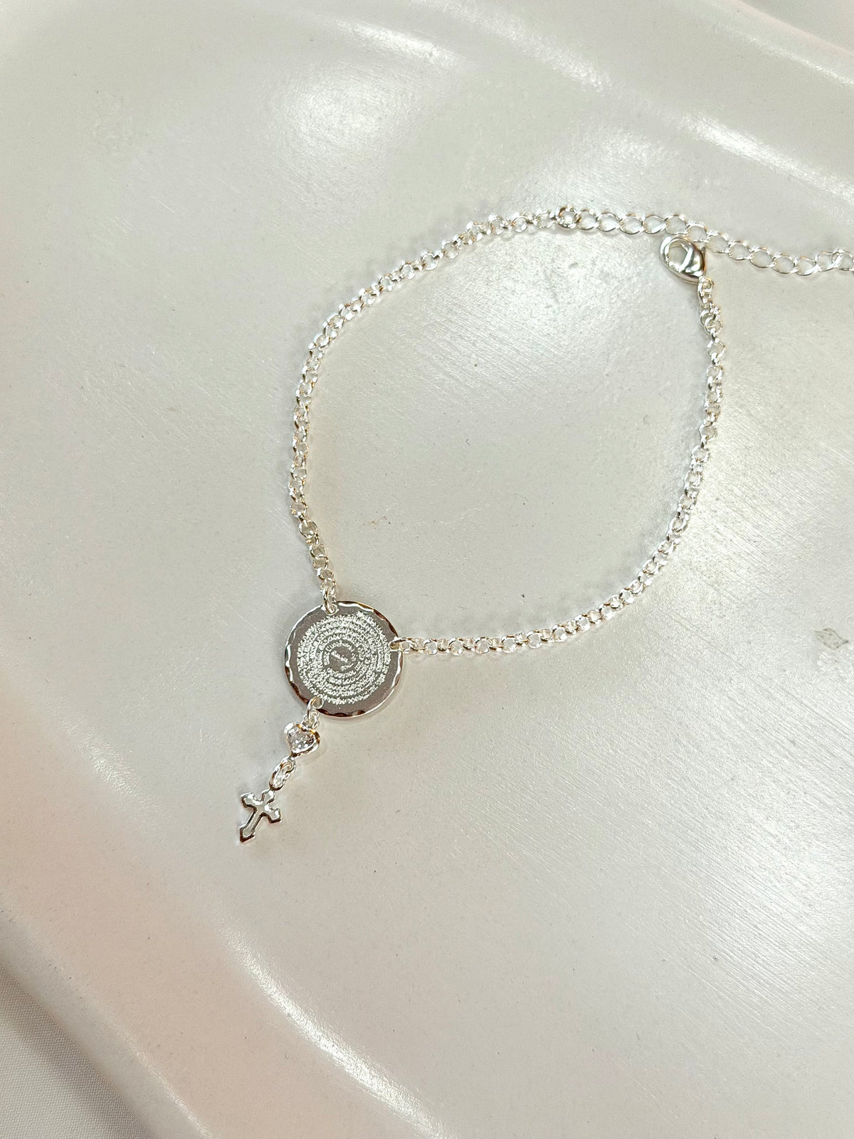 Pulseira oração Pai Nosso e cruz