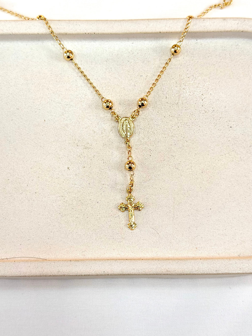 Pulseira terço Nossa Senhora Aparecida e cruz