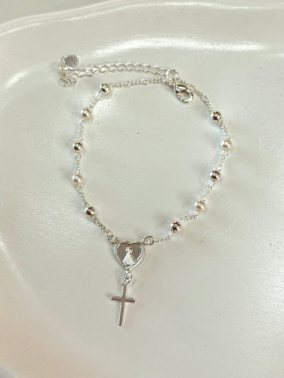 Pulseira da Nossa Senhora Aparecida e Cruz
