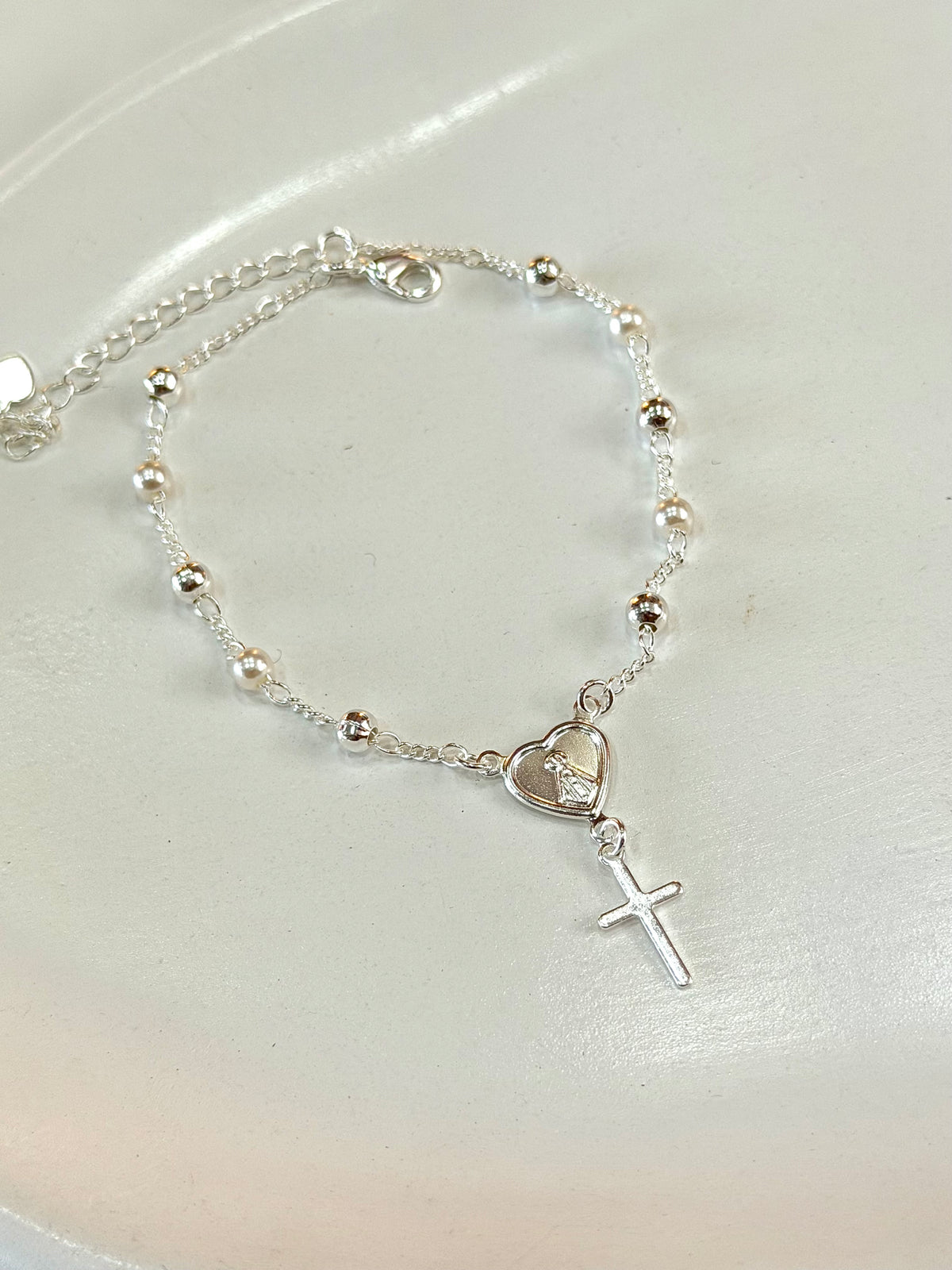 Pulseira da Nossa Senhora Aparecida e Cruz