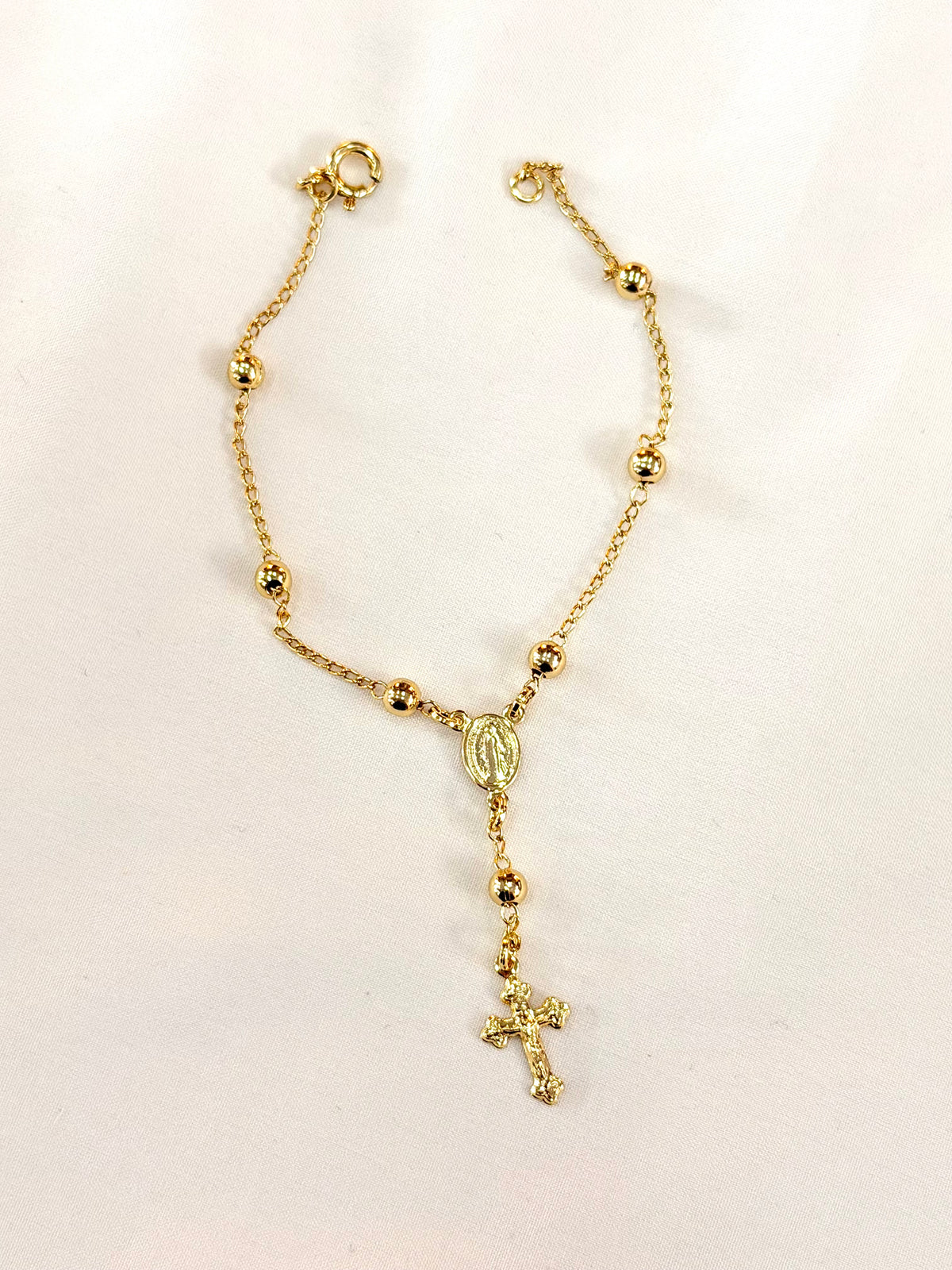 Pulseira terço Nossa Senhora Aparecida e cruz