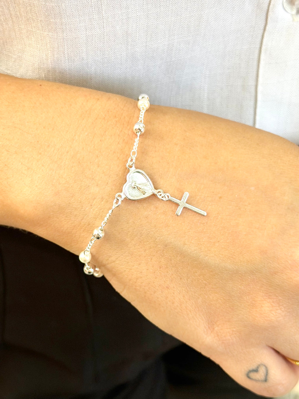 Pulseira da Nossa Senhora Aparecida e Cruz