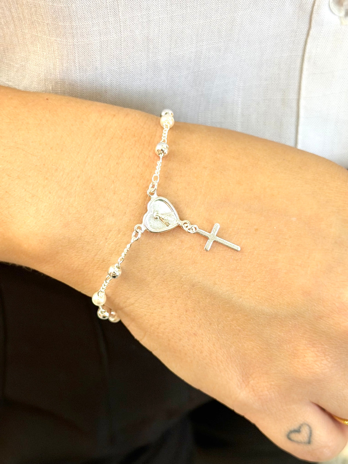 Pulseira da Nossa Senhora Aparecida e Cruz