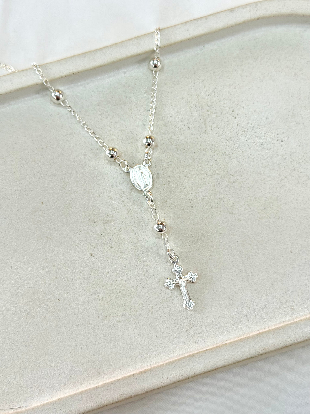 Pulseira terço Nossa Senhora Aparecida e Cruz
