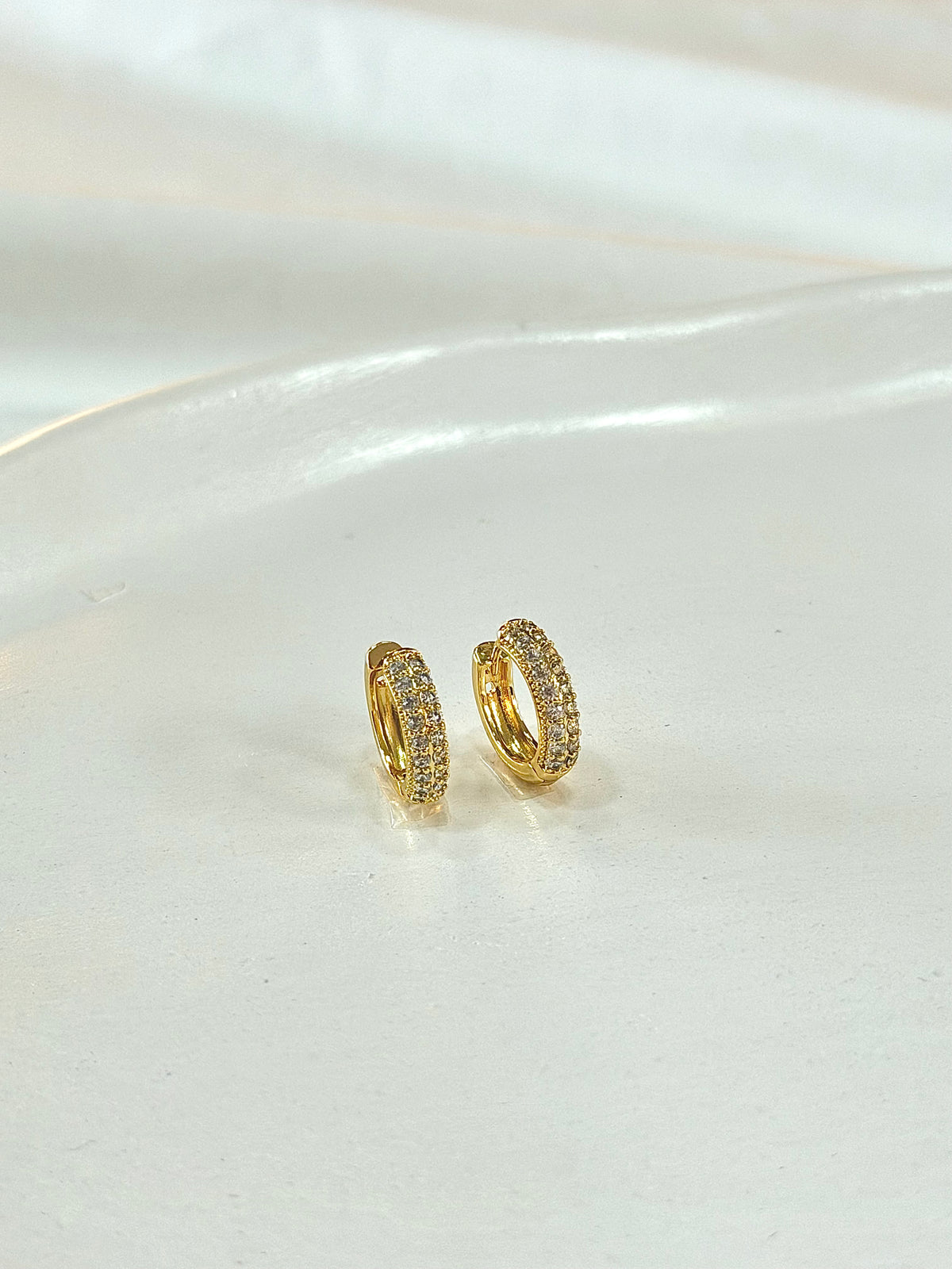 Argola duas fileiras cravejadas G