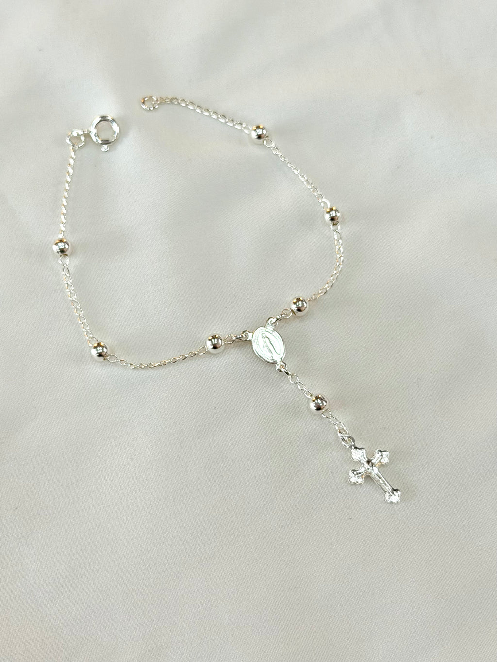Pulseira terço Nossa Senhora Aparecida e Cruz