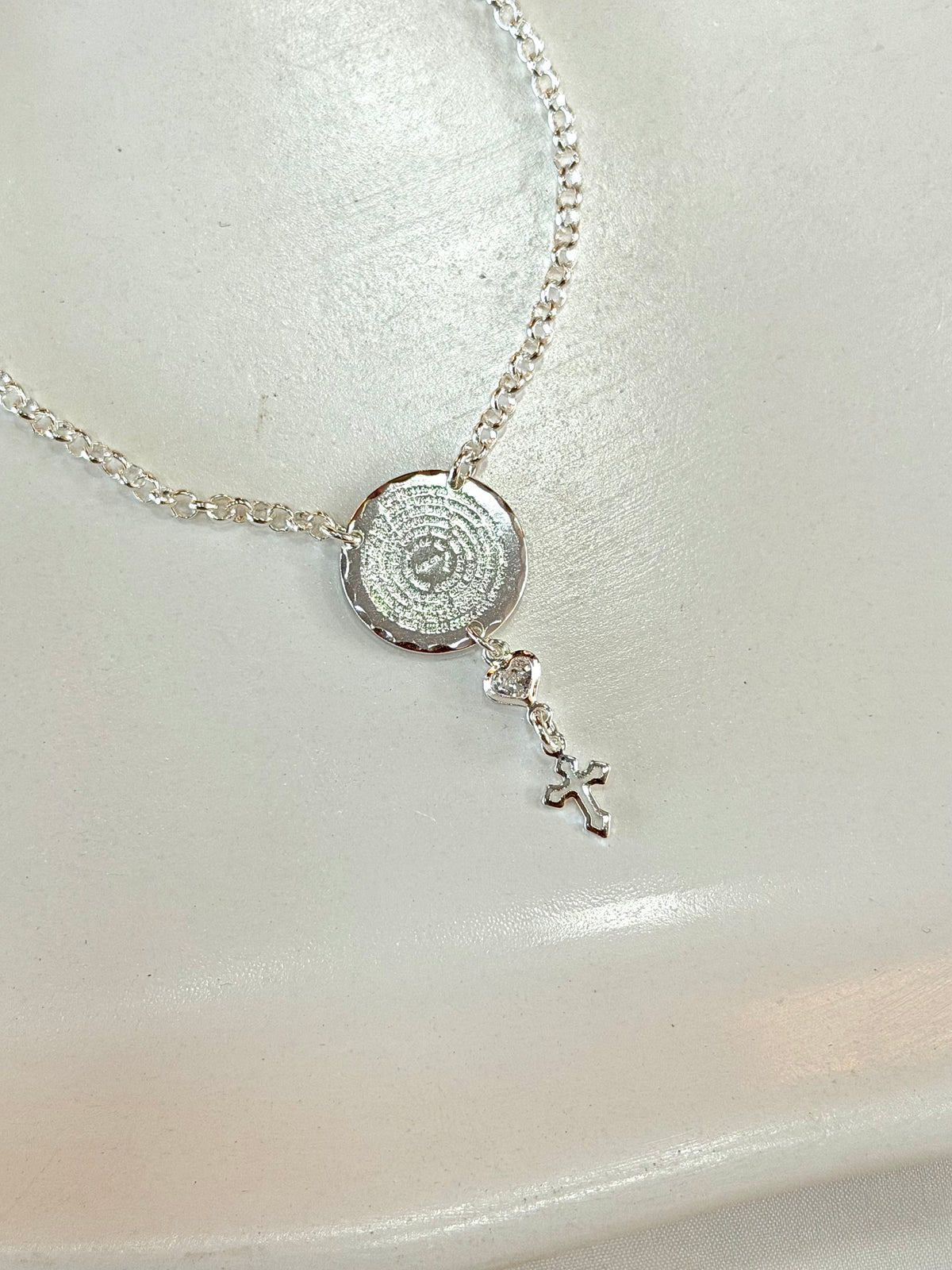 Pulseira oração Pai Nosso e cruz