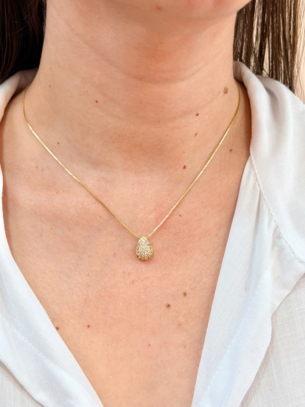 Conjunto gota com micro zircônias