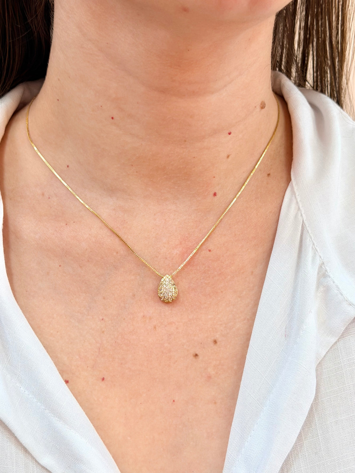Conjunto gota com micro zircônias