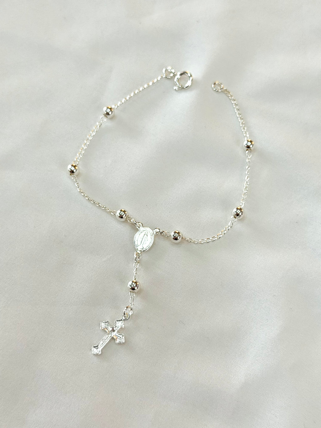 Pulseira terço Nossa Senhora Aparecida e Cruz
