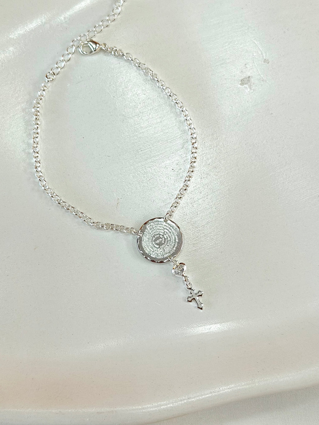 Pulseira oração Pai Nosso e cruz