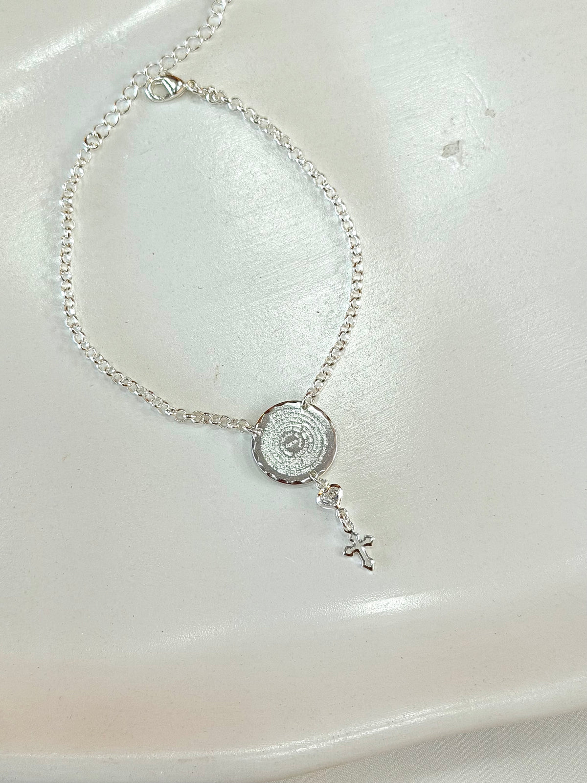 Pulseira oração Pai Nosso e cruz