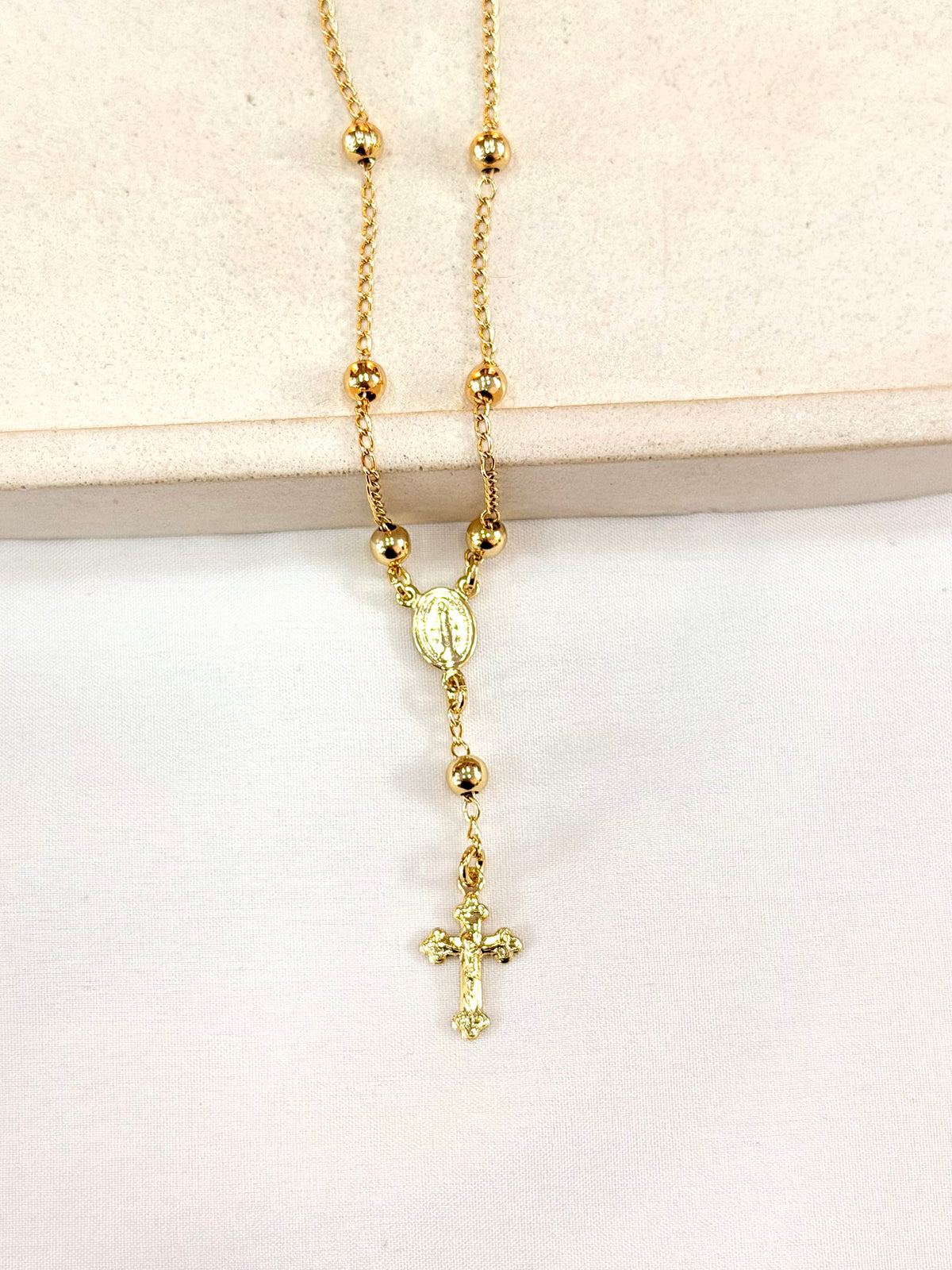 Pulseira terço Nossa Senhora Aparecida e cruz
