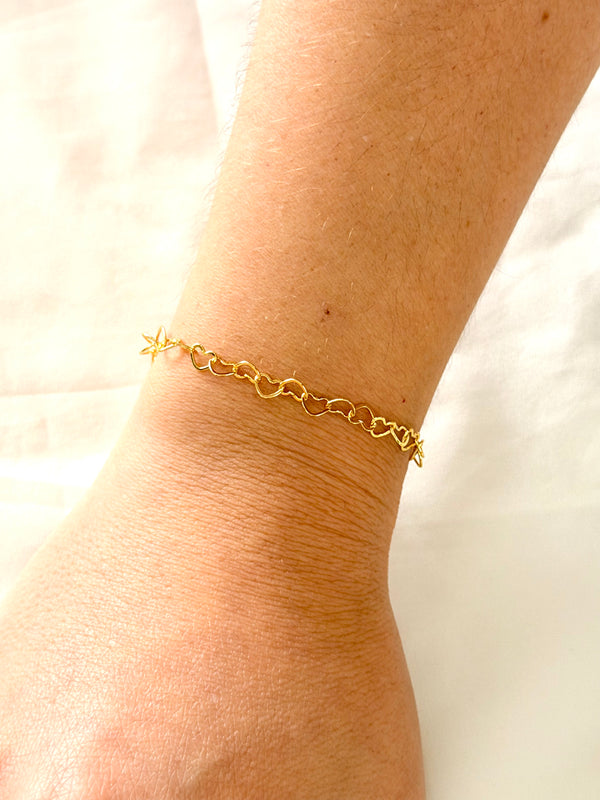Pulseira elo coração