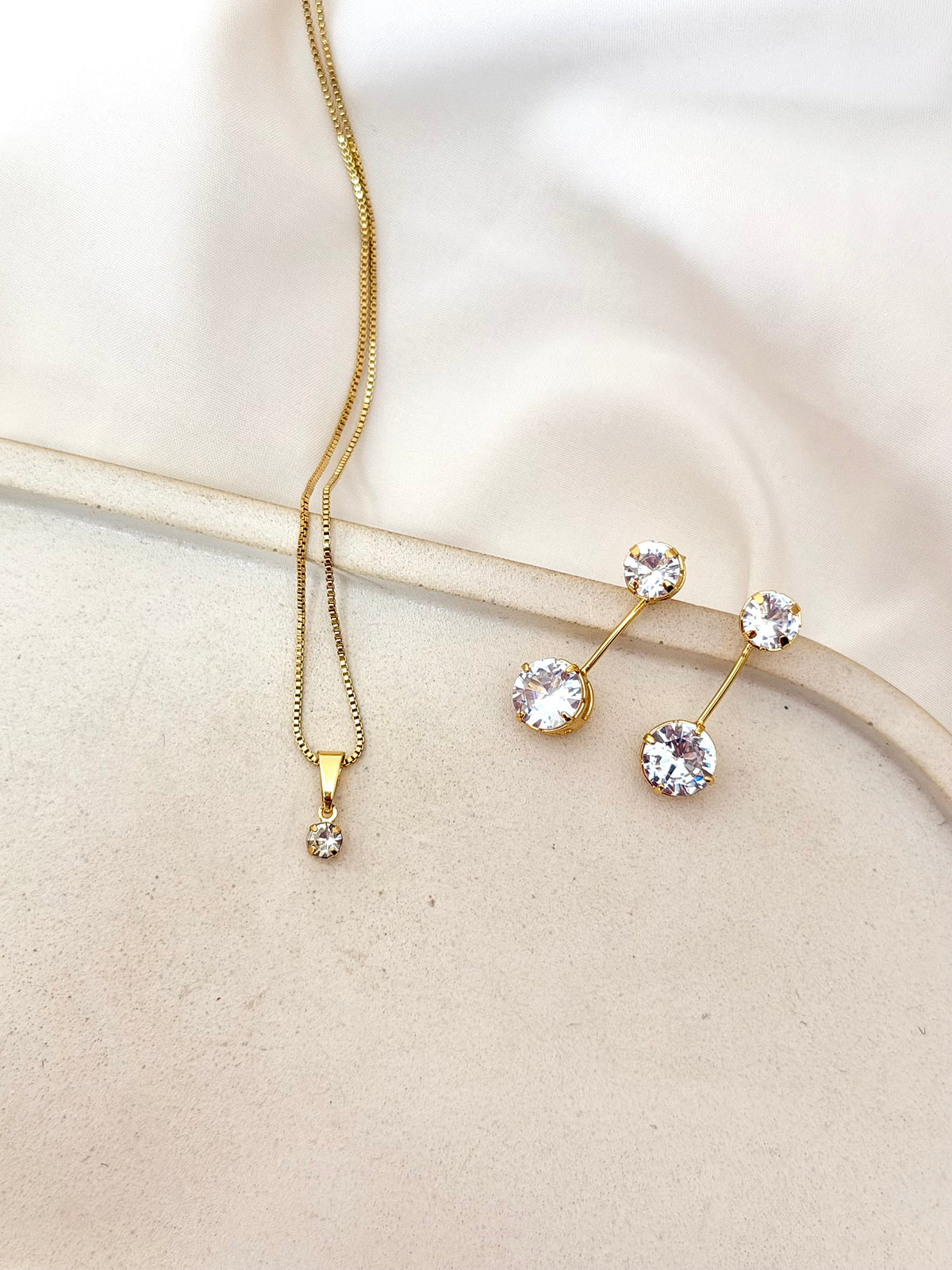Conjunto ponto de luz duplo
