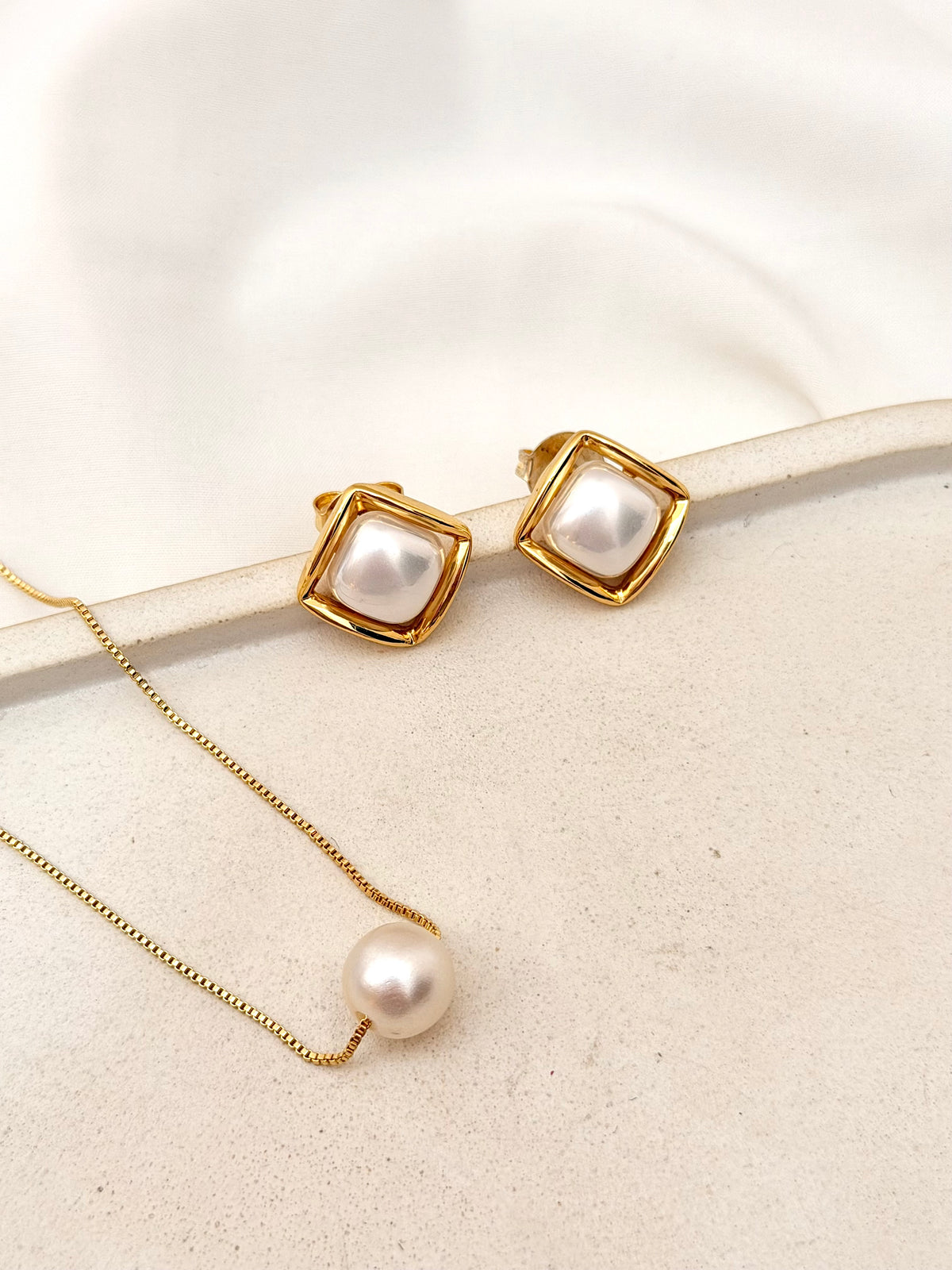 Conjunto elegance pérola