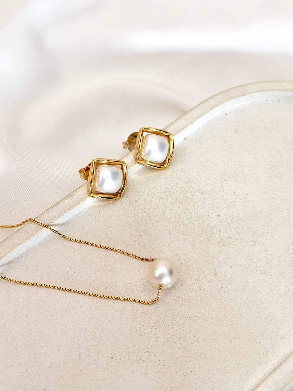 Conjunto elegance pérola