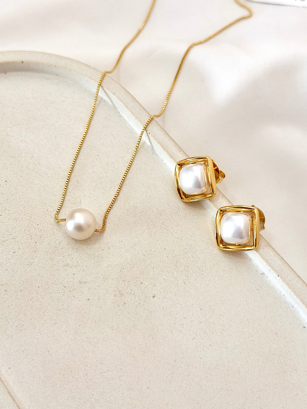 Conjunto elegance pérola