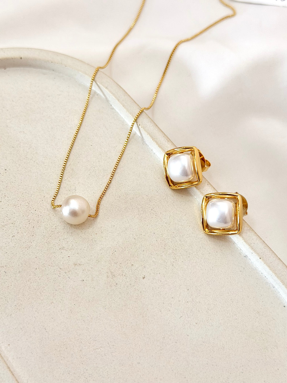 Conjunto elegance pérola