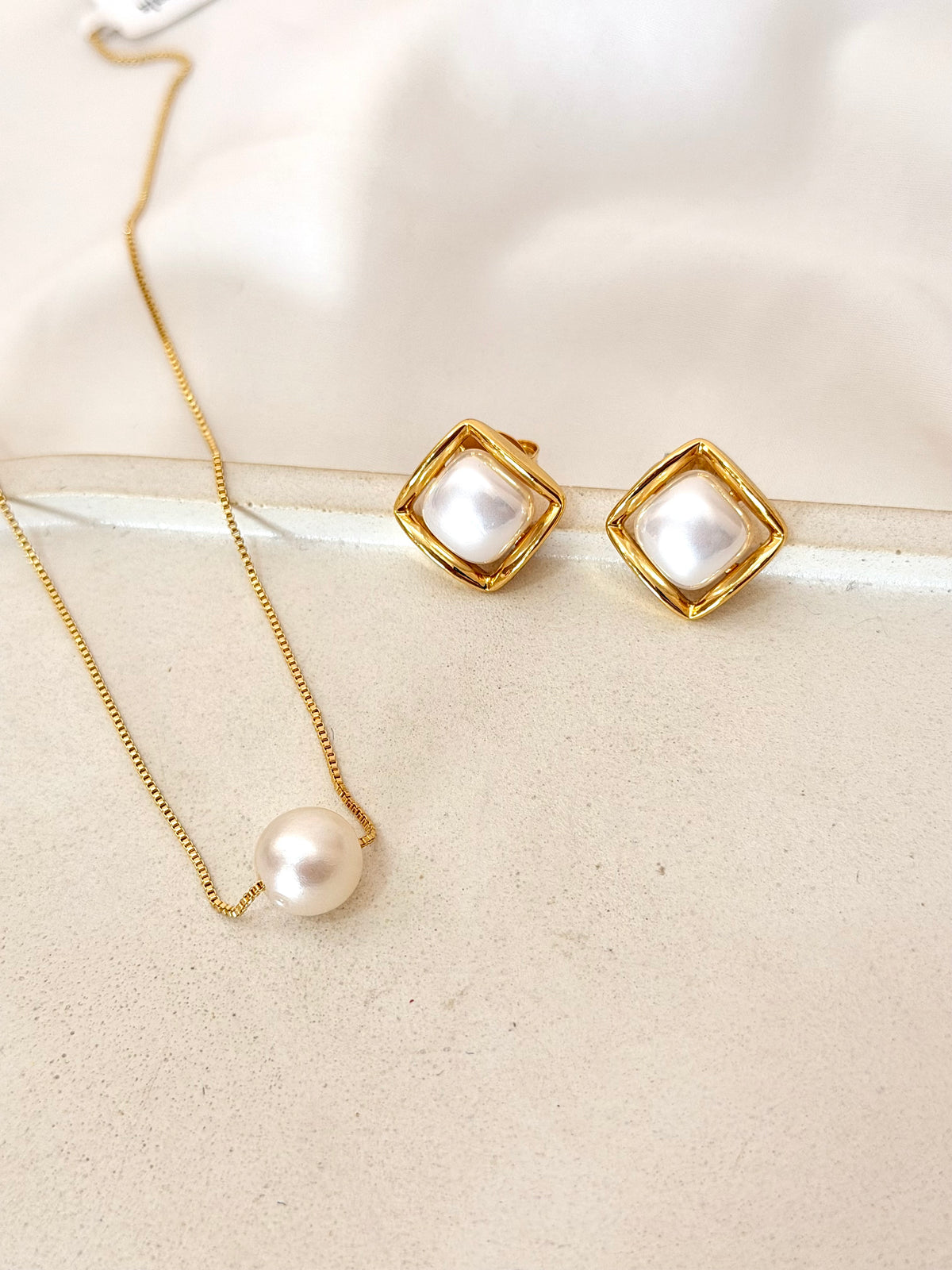 Conjunto elegance pérola