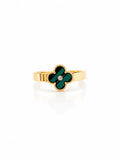 Anel trevo verde