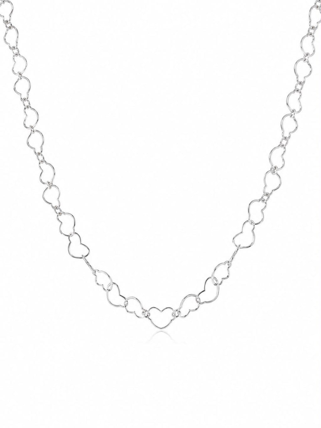 Colar elo coração 40cm