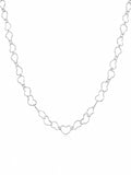 Colar elo coração 40cm
