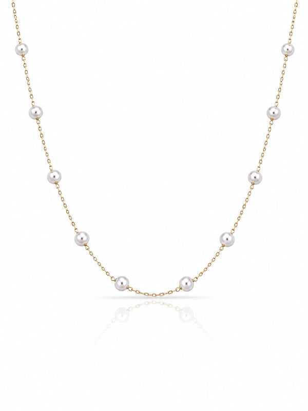 Choker mini pérolas