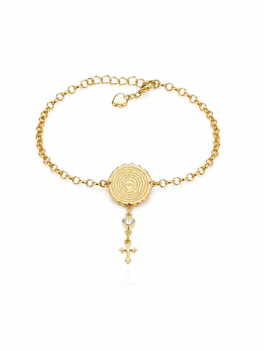 Pulseira oração Pai Nosso e cruz