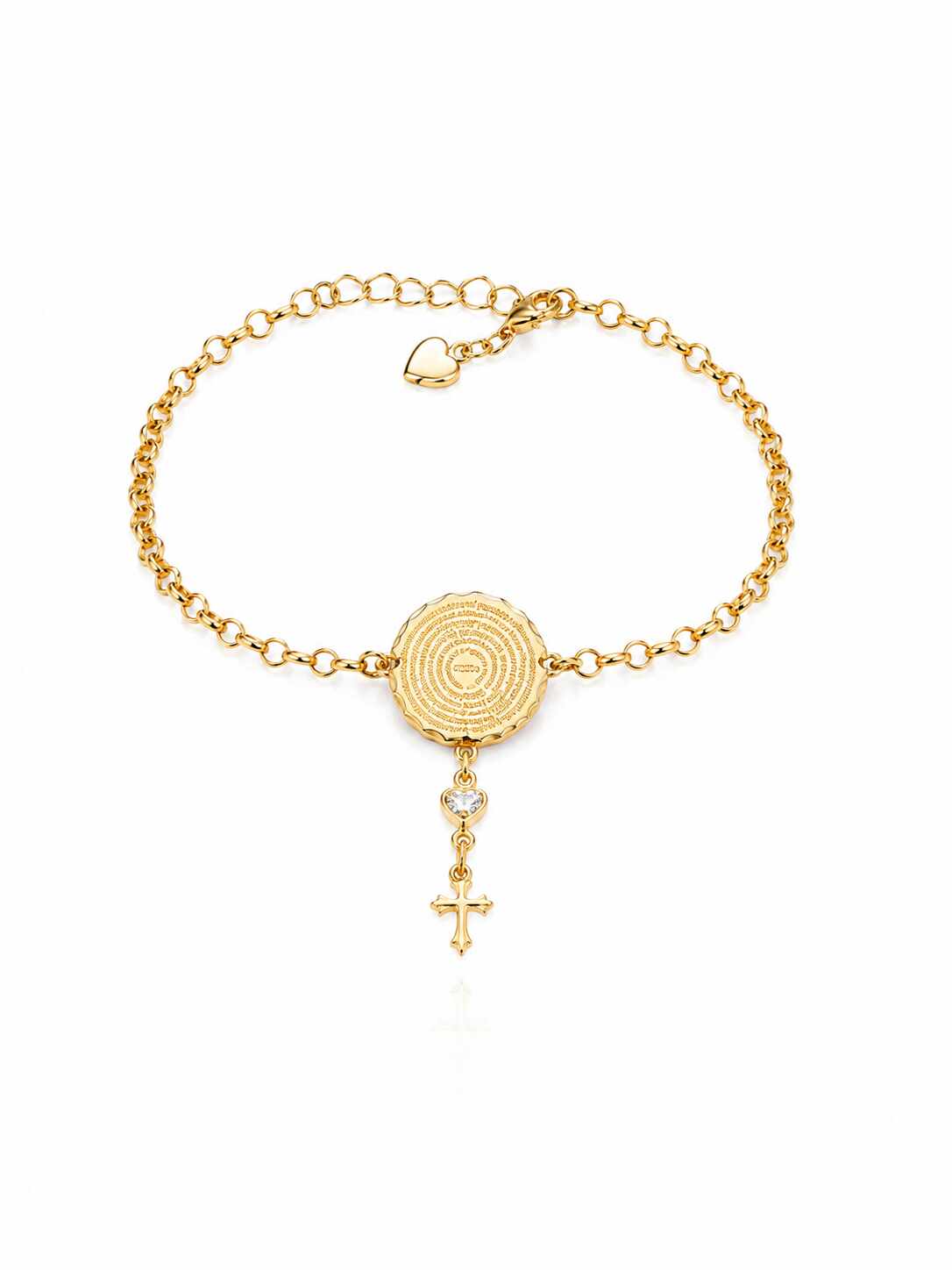 Pulseira oração Pai Nosso e cruz