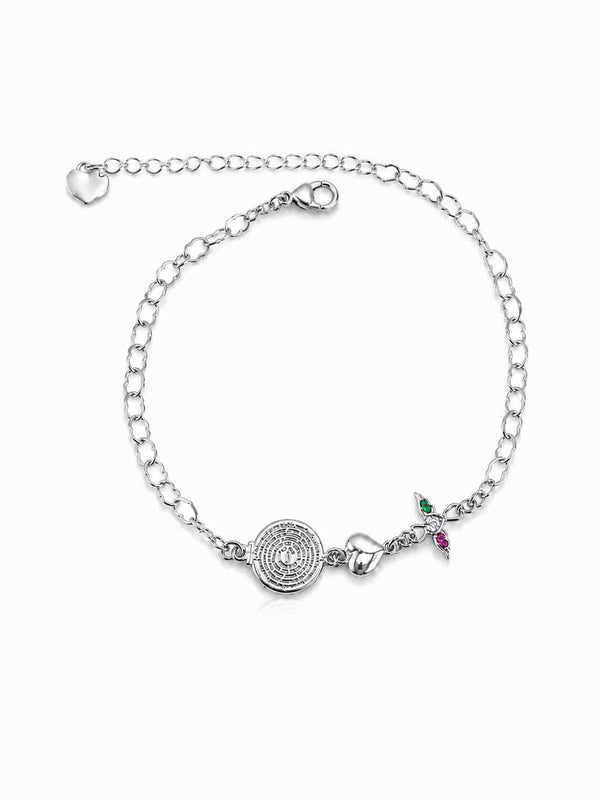 Pulseira oração Pai Nosso e coração