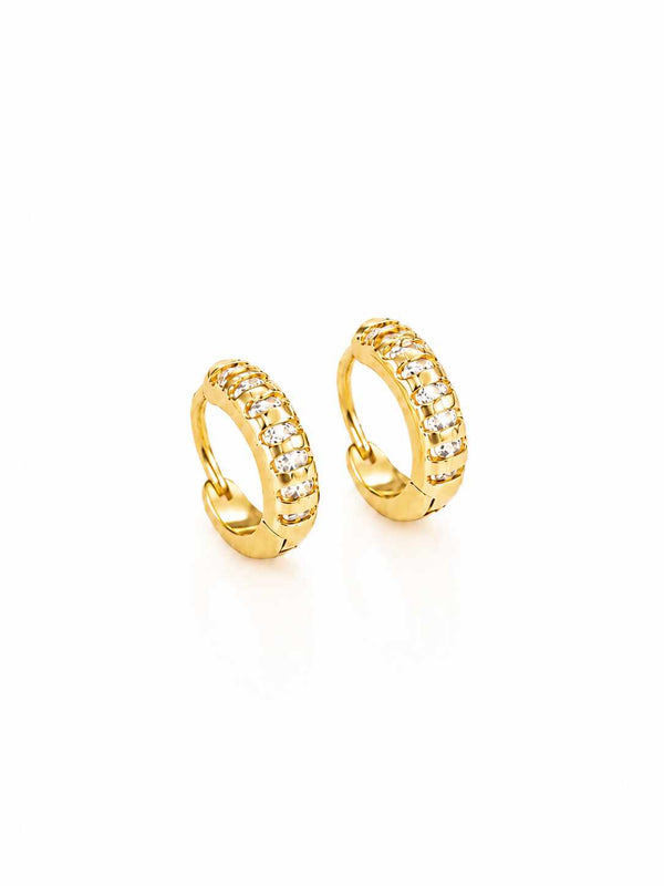 Argola com detalhes em Zircônias G