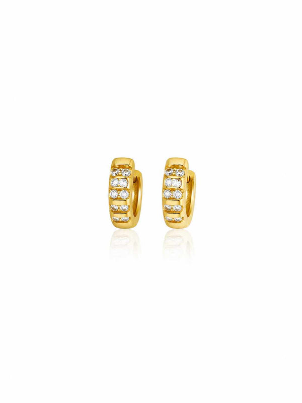Argola com detalhes em Zircônias P