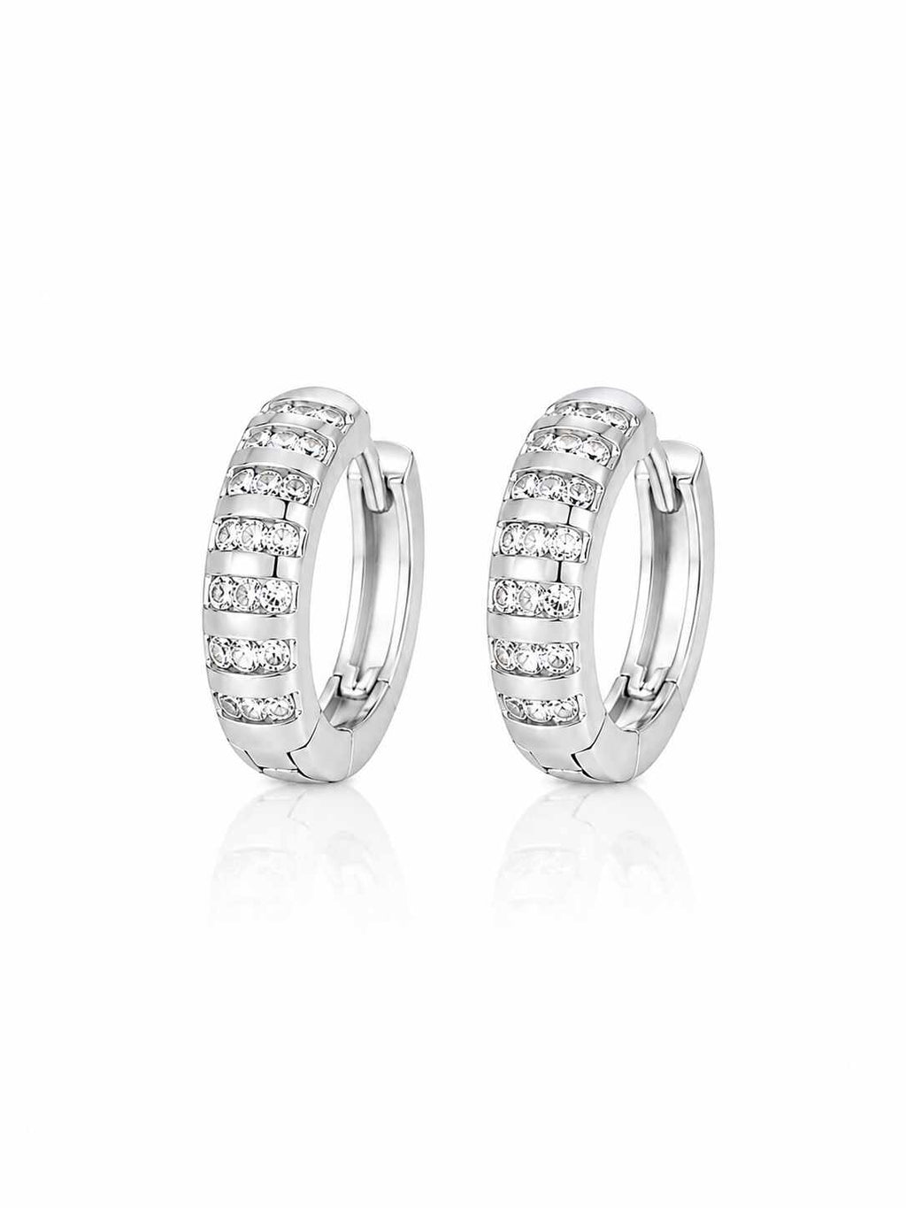 Argola com detalhes em Zircônias G
