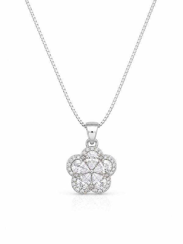 Colar flor de cristal