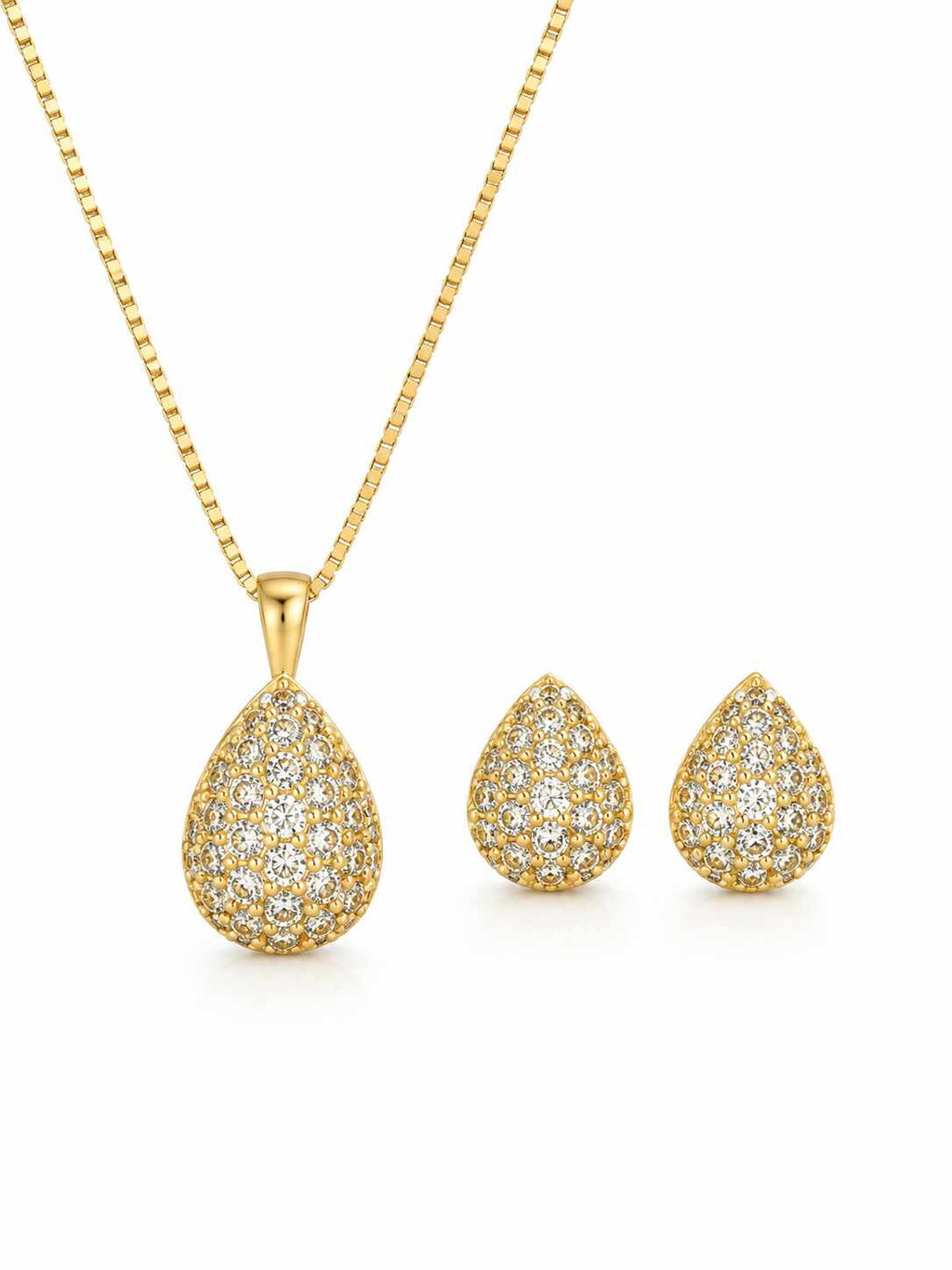 Conjunto gota com micro zircônias