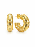 Argola maxi com friso