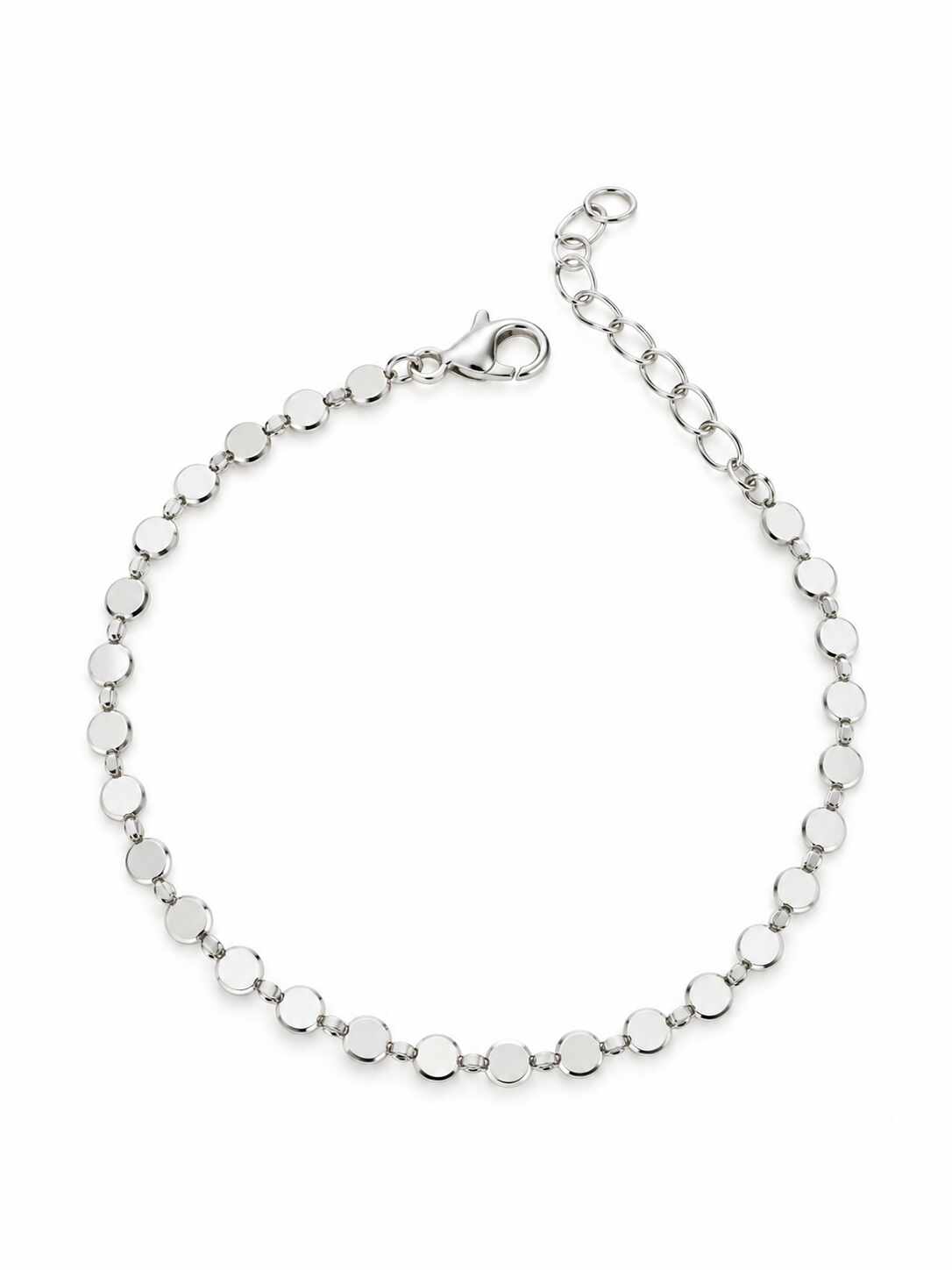 Pulseira bolinhas achatadas