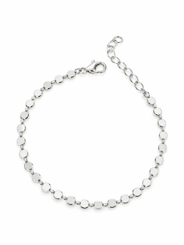 Pulseira bolinhas achatadas