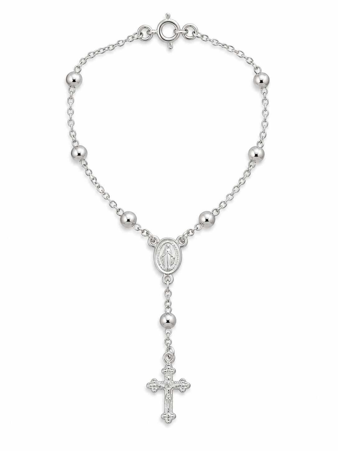 Pulseira terço Nossa Senhora Aparecida e Cruz