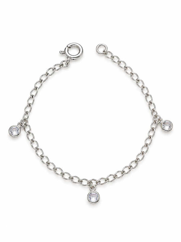 Pulseira infantil três cristais