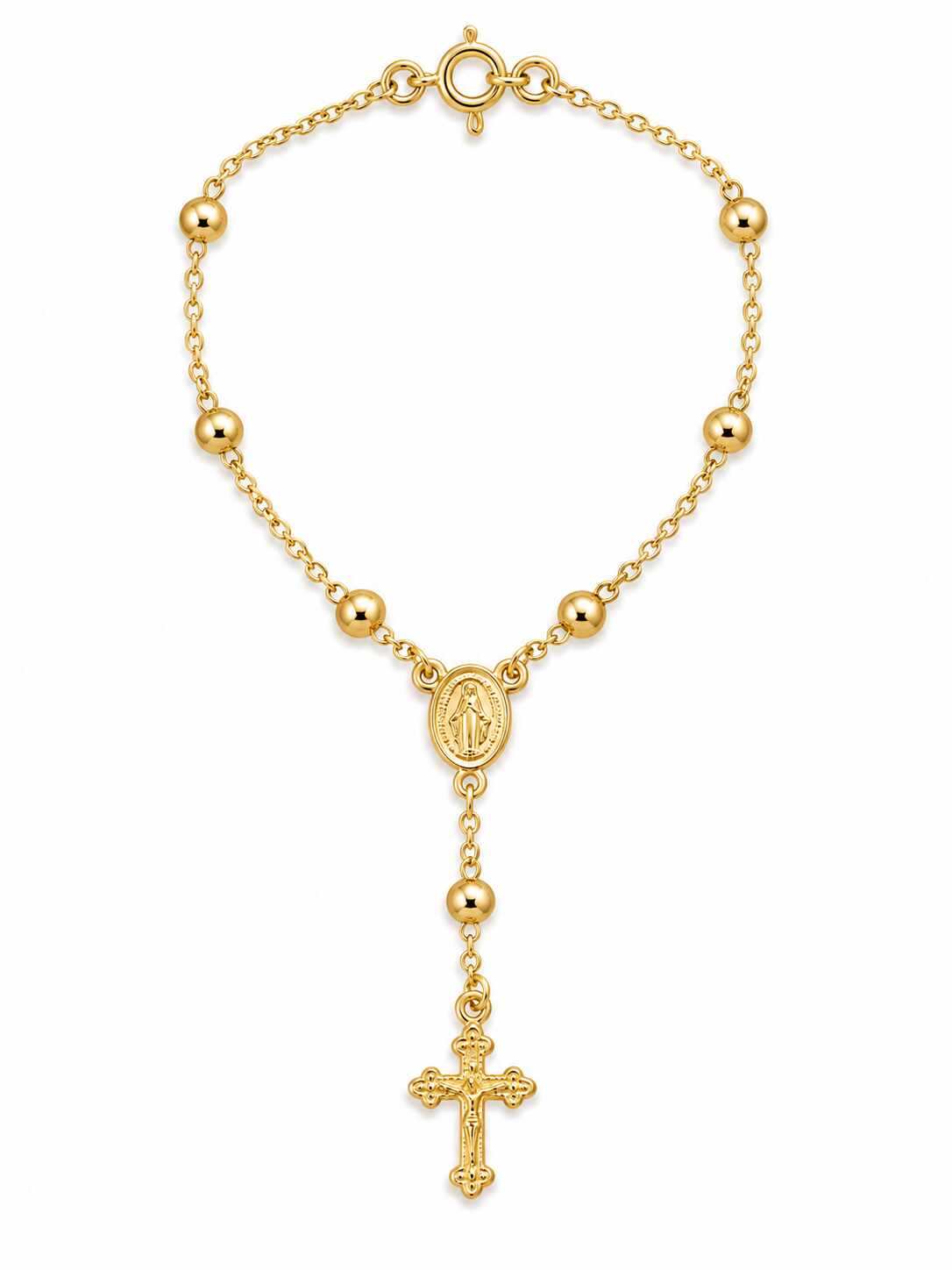 Pulseira terço Nossa Senhora Aparecida e cruz