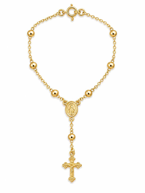 Pulseira terço Nossa Senhora Aparecida e cruz