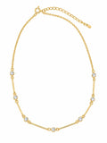 Colar choker palitos e cristal
