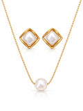 Conjunto elegance pérola 